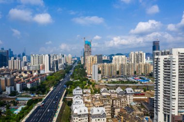 Çin 'in Şenzen şehrinin manzarası