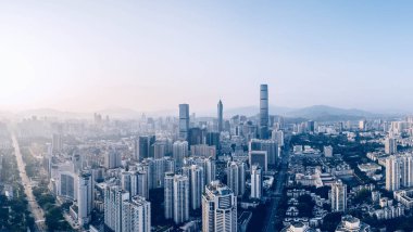 Çin 'in Şenzen şehrinin manzarası