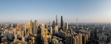 Çin Guangzhou 'daki şehir manzarası