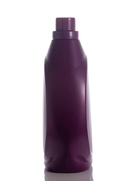 plastic bottle for liquid laundry detergent isolated on white background