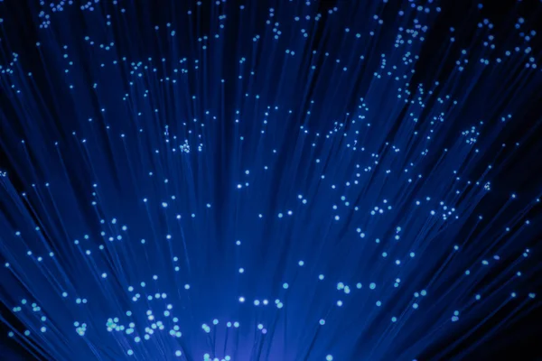 Optik fiber siyah bir arkaplanda izole edilir