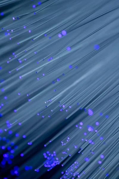 Optik fiber siyah bir arkaplanda izole edilir