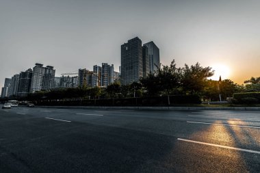 Çin Guangzhou 'daki şehir manzarası