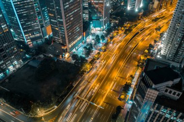 Çin Guangzhou 'daki şehir manzarası