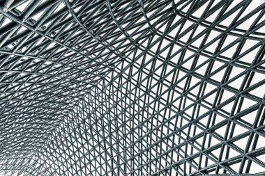 Modern mimaride çelik çerçeve yapısı