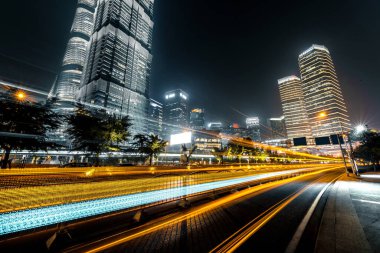 Şangay, Çin 'deki şehir trafiği.