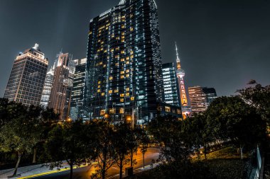 Şangay, Çin 'deki şehir trafiği.