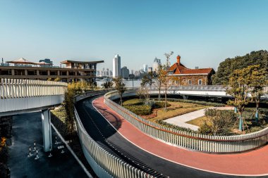 Çalışan pist ve Şangay 'ın kentsel geçmişi