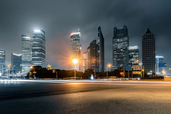Tráfego Urbano Cidade Shanghai — Fotografia de Stock