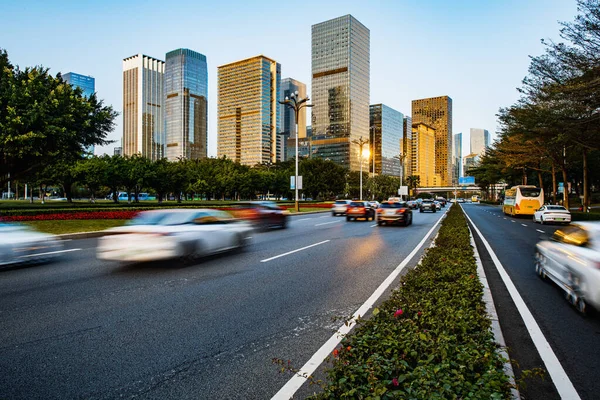 Stock image urban traffic at shenzhen city