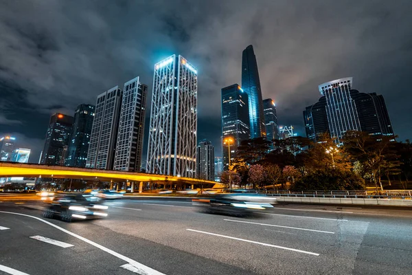 Shenzhen Şehrinde Şehir Trafiği — Stok fotoğraf