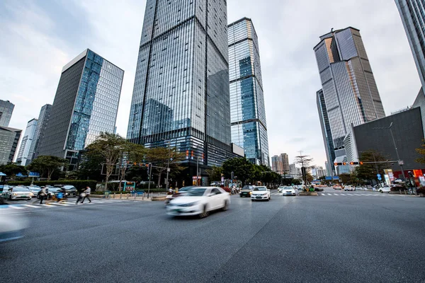 stock image urban traffic at shenzhen city