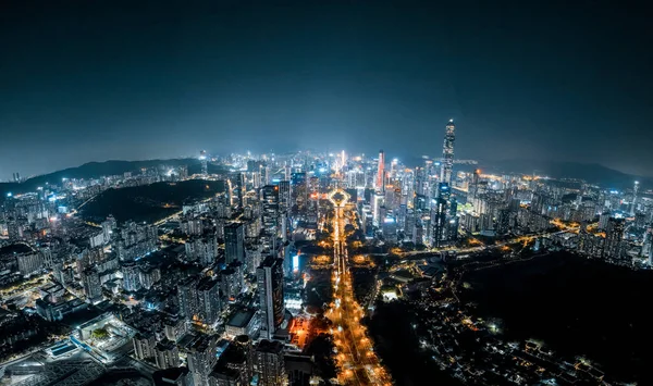 Photographie Aérienne Ville Shenzhen — Photo