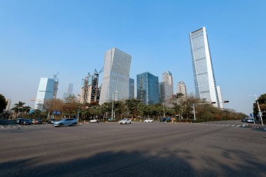 Shenzhen şehrinde şehir trafiği