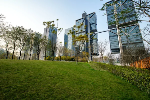Het Kantoorgebouw Shenzhen Stad — Stockfoto