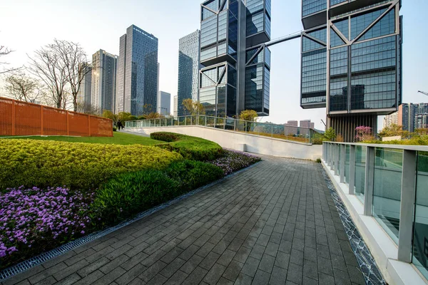 Kancelářská Budova Shenzhen City — Stock fotografie