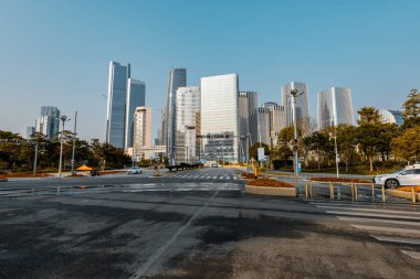 Shenzhen şehrinde şehir trafiği