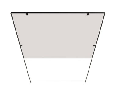 Boş Emlak Bahçesi İletinize Hazır ve Beyaz Arkaplandaki Grafikler İzole Edildi.