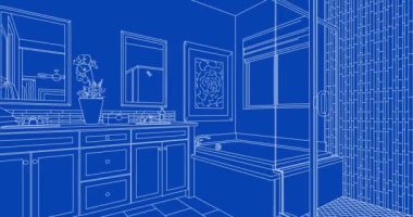 Kaypak Tamamlandıktan Önce ve Sonra Banyo Mimari Tasarım Altında Tamamlandı.