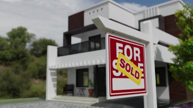 Yeni Ev 'in önündeki emlak tabelasına satıldı..