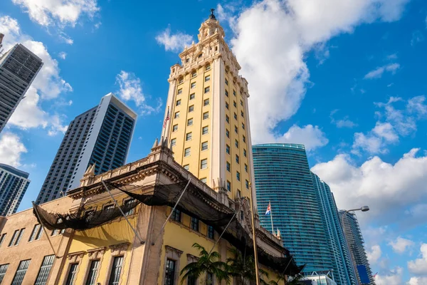 Freedom Tower Miami Simbolo Della Comunità Cubano Americana — Foto Stock