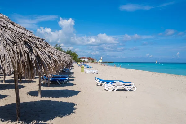 Bela Praia Varadero Cuba Dia Ensolarado Verão — Fotografia de Stock