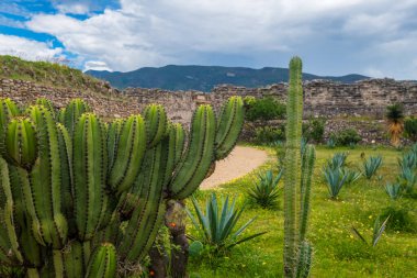 Meşhur Kolombiya öncesi arkeolojik alan Mitla, Oaxaca, Meksika