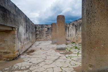 Meşhur Kolombiya öncesi arkeolojik alan Mitla, Oaxaca, Meksika