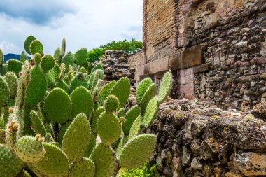 Meşhur Kolombiya öncesi arkeolojik alan Mitla, Oaxaca, Meksika