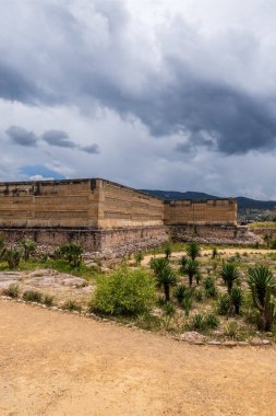 Meşhur Kolombiya öncesi arkeolojik alan Mitla, Oaxaca, Meksika