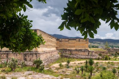 Meşhur Kolombiya öncesi arkeolojik alan Mitla, Oaxaca, Meksika