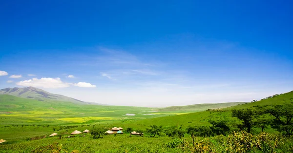 Paisaje Africano Cráter Ngorongoro Tanzania —  Fotos de Stock