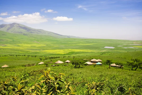 Paisaje Africano Cráter Ngorongoro Tanzania —  Fotos de Stock