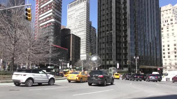 교통량 맨해튼의 콜럼버스 2023 — 비디오