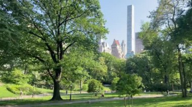 New York 'ta Doğu 66. Cadde' nin kesiştiği yerde kimliği belirsiz insanlar ve sokak trafiği var.