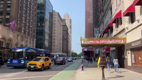 Вид Авеню — стоковое видео