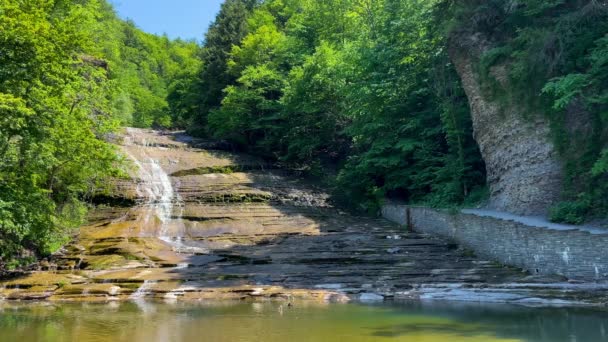 Buttermilk Falls State Park Ithaca New York — Video Stock