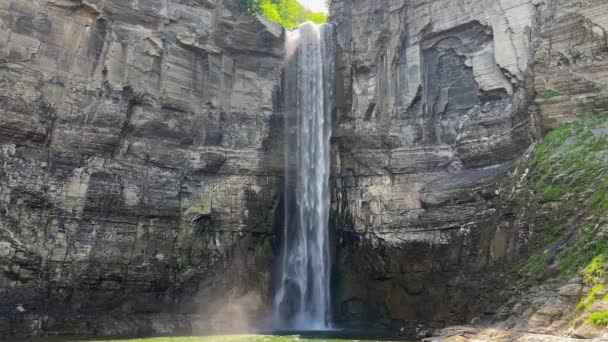 Parque Estatal Taughannock Falls Ithaca — Vídeo de stock