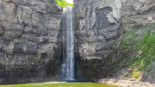 Parque Estatal Taughannock Falls Ithaca — Vídeos de Stock