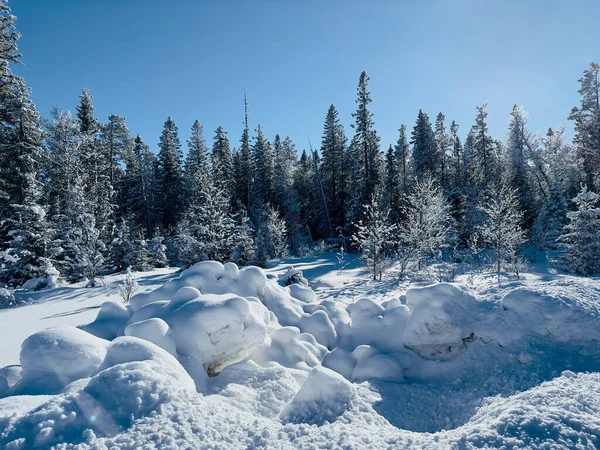 Paesaggio Invernale Della Svezia Settentrionale — Foto Stock