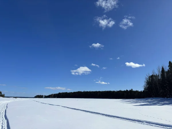 Zimowy Krajobraz Północnej Szwecji — Zdjęcie stockowe
