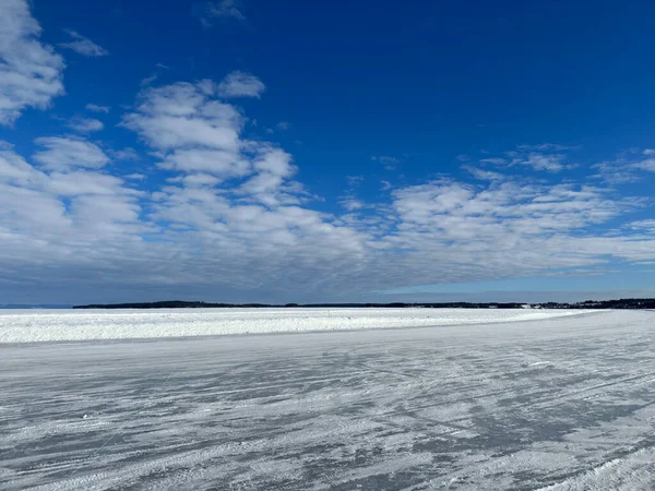 Paesaggio Invernale Della Svezia Settentrionale — Foto Stock