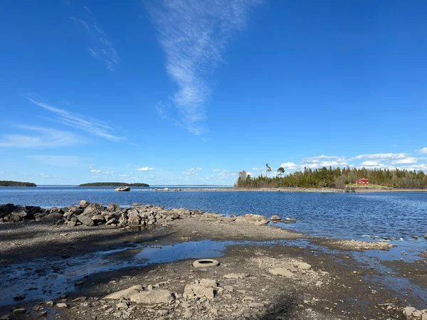 Výhled Jezero Krajina Severu Švédska — Stock fotografie