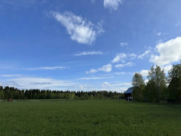 Sjöutsikt Landskap Norra Sverige — Stockfoto