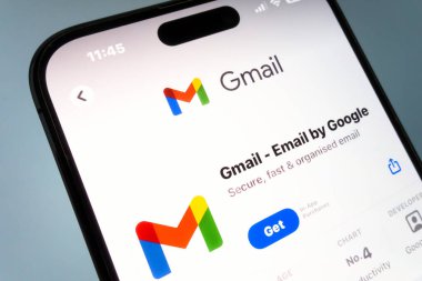 Nanning, Çin - 8 Şubat 2024. Gmail uygulaması. Gmail, Google tarafından sağlanan bir e-posta servisidir.