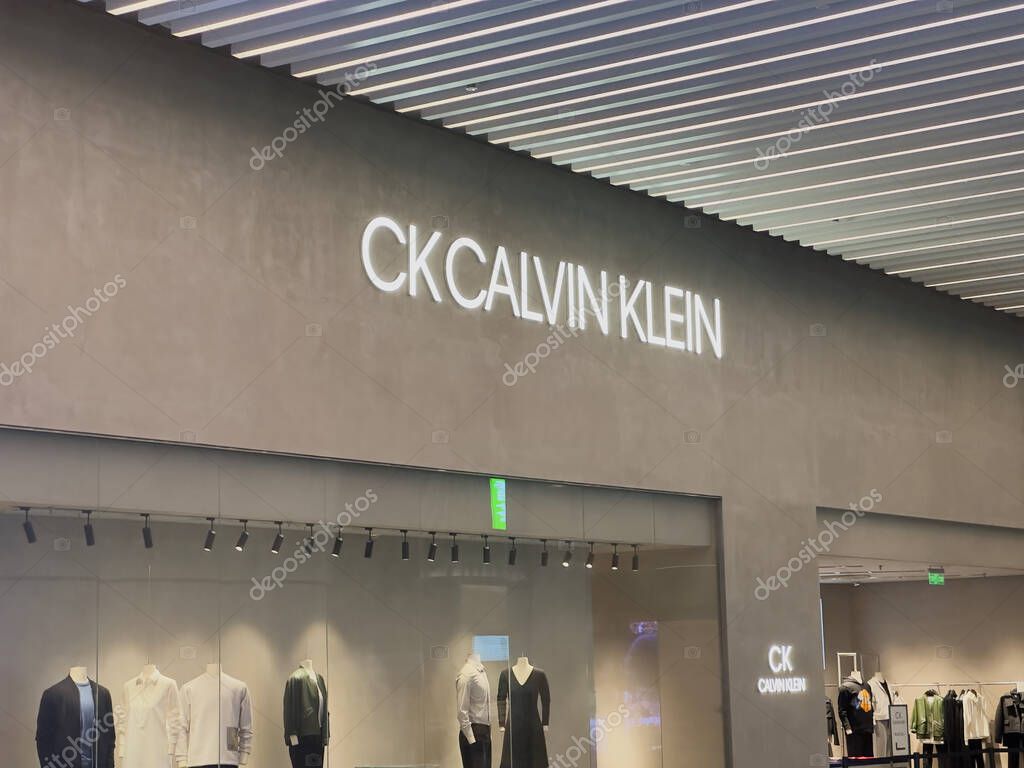 Chongqing, China - Dec 5, 2023: Calvin Klein store. Calvin Klein is an American fashion house with both luxury and commercial lines.