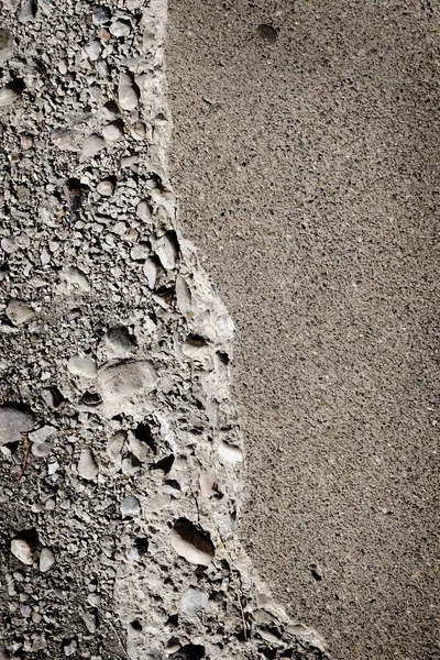 Hrubá Popraskaná Betonová Textura Hladkým Průřezem — Stock fotografie