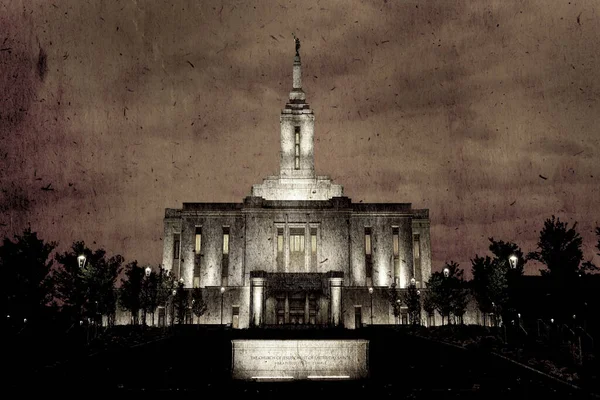 Покателло Айдахо Lds Храм Здание Мормонской Церкви Иисуса Христа Священной — стоковое фото
