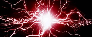 Red plasma as pure energy and powerful force of electrical power