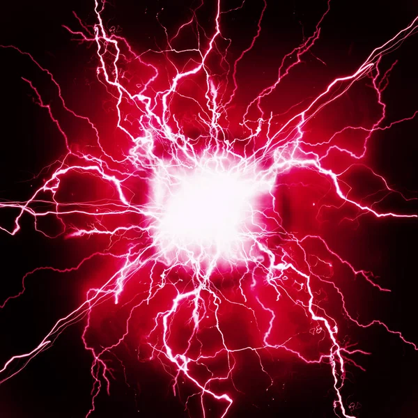 Plasma Energía Pura Potencia Electricidad Eléctrica Roja — Foto de Stock